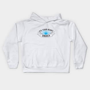 fix your heart america Kids Hoodie